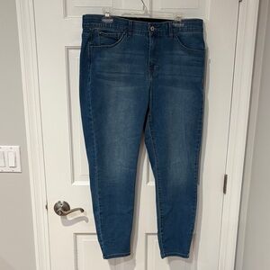 Curve Apoeal Women's Dark Blue High-Rise Skinny Jeans size 14